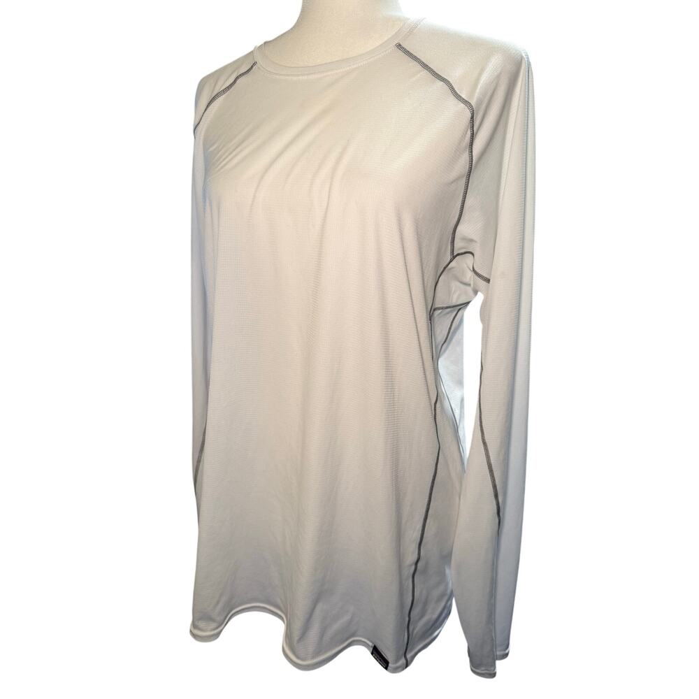Patagonia Capilene Lightweight Long Sleeve Base Layer, White, Men's Large